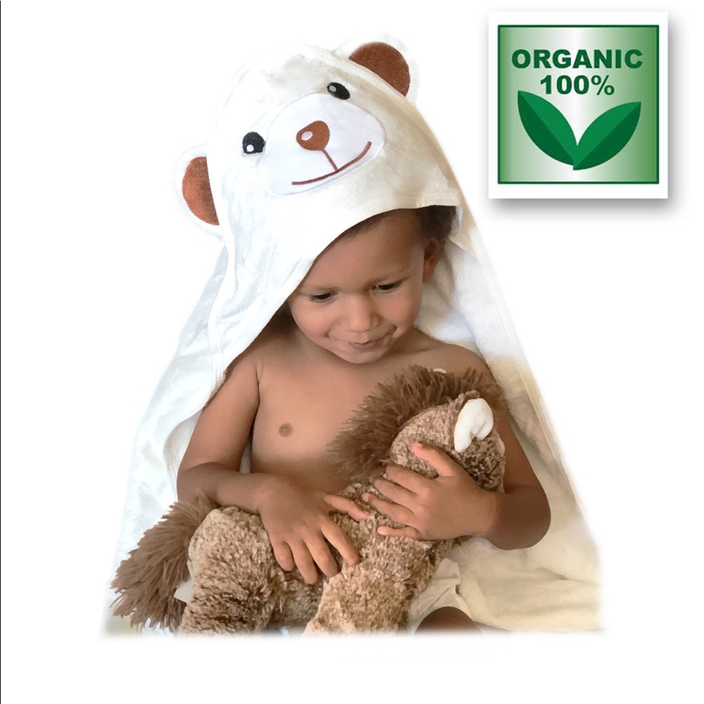 Organic Baby Hooded Towel 100% Bamboo